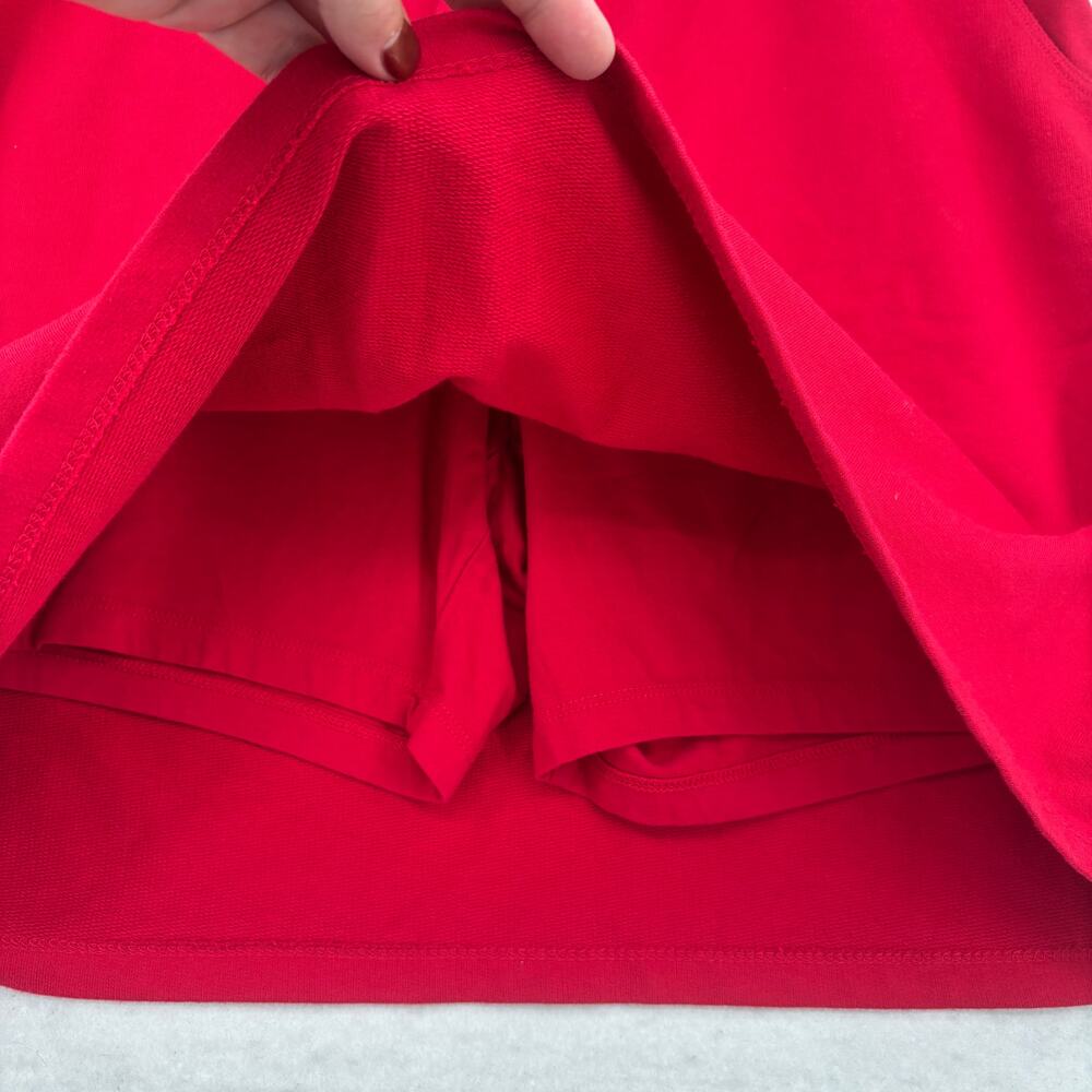 Quacker Factory Pull On Skort Size L Red French T… - image 4